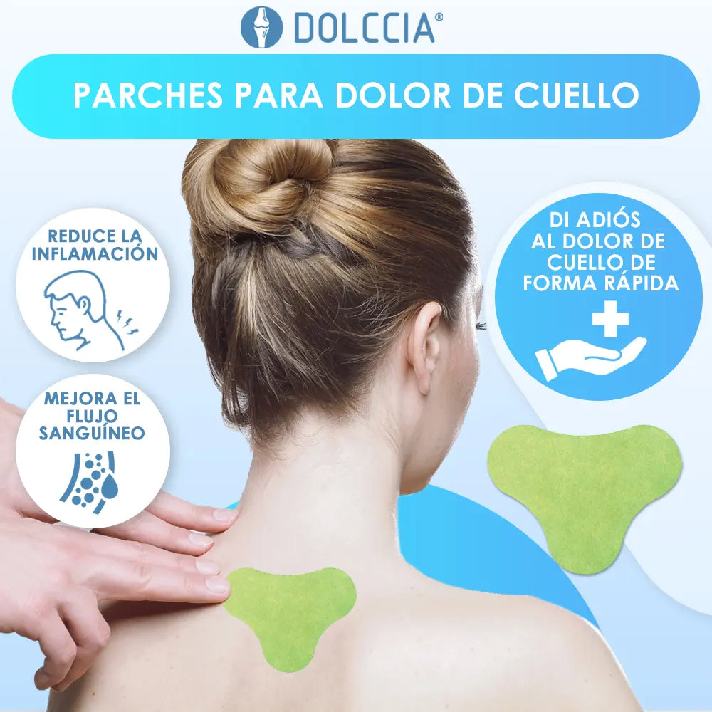 PARCHES NATURALES PARA EL DOLOR DE CUELLO DOLCCIA ® (KIT 05 Unidad)