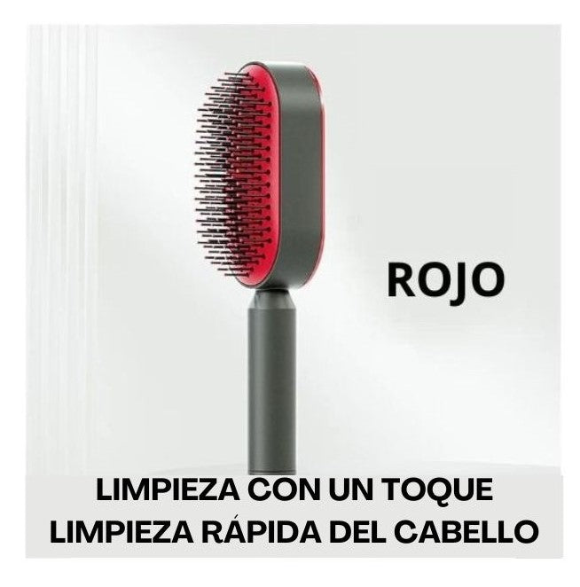 CLEANY BRUSH, CEPILLO AUTO LIMPIANTE PARA EL CABELLO Y PORTA CEPILLO