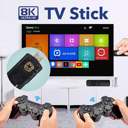 GAME STICK 8K Emulador de Juegos y Android TV 2 en 1